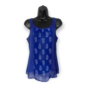 Old Navy Paisley Tank Top Women's XS Bohemian Y2K Hipster Flowy Concert Festival